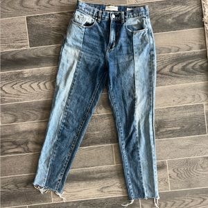 VINTAGE ICON TWO TONE JEANS DENIM